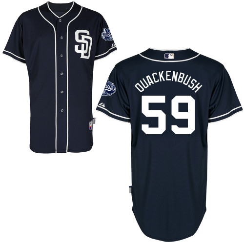 Kevin Quackenbush #59 MLB Jersey-San Diego Padres Men's Authentic Alternate 1 Cool Base Baseball Jersey